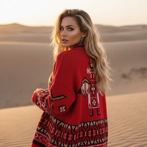 VINTAGE Southwestern poncho